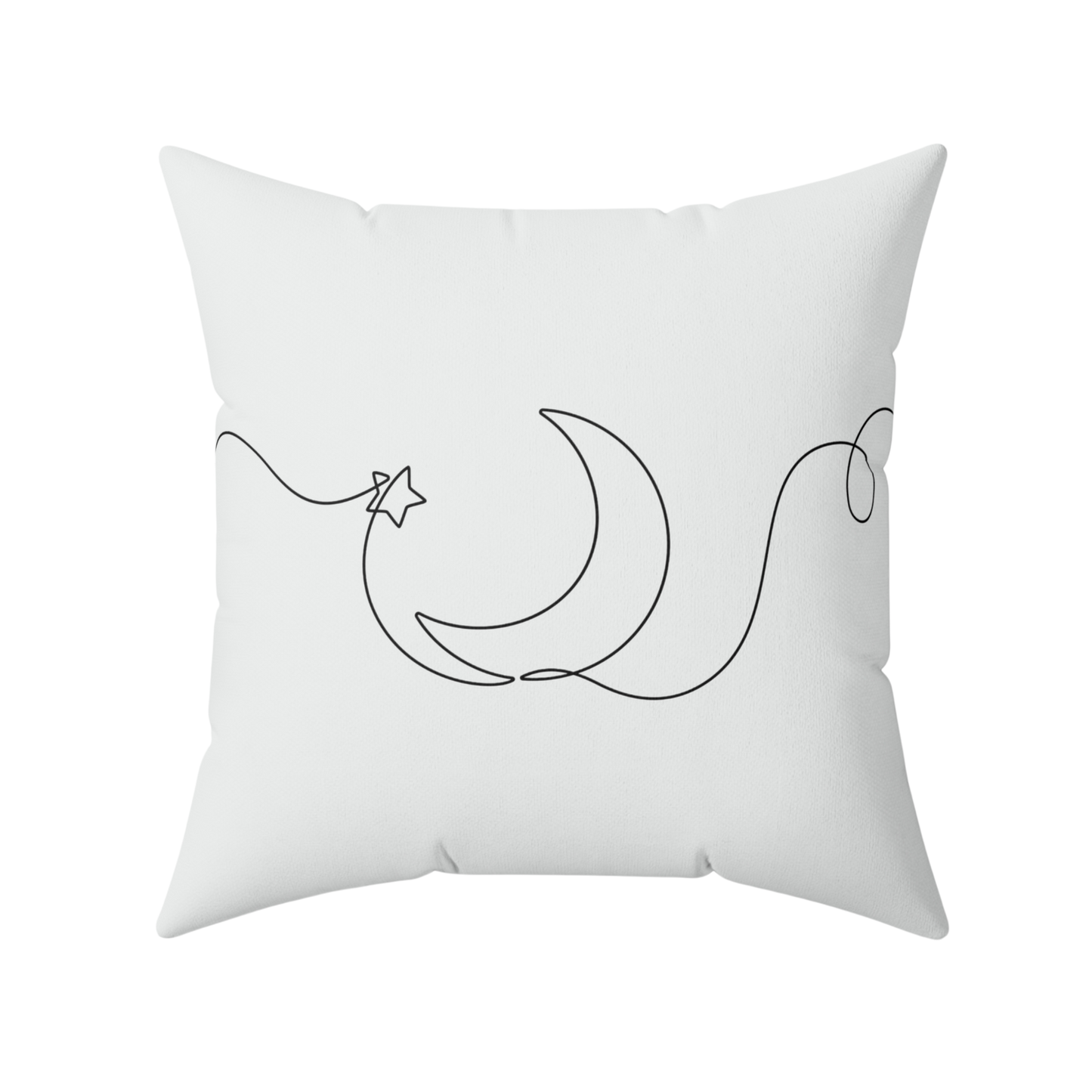 Lunar Blessings 20x20 inch pillow showing crescent design