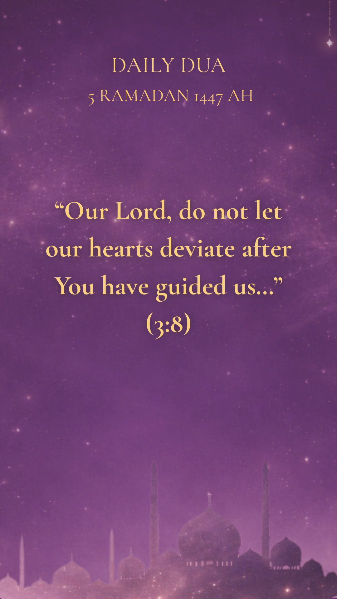 5 RAMADAN 1447 AH DAILY DUA