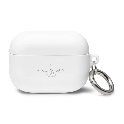 White Lunar Blessings AirPods® case, offering protective and elegant coverage for AirPods Pro with a Ramadan-inspired design.