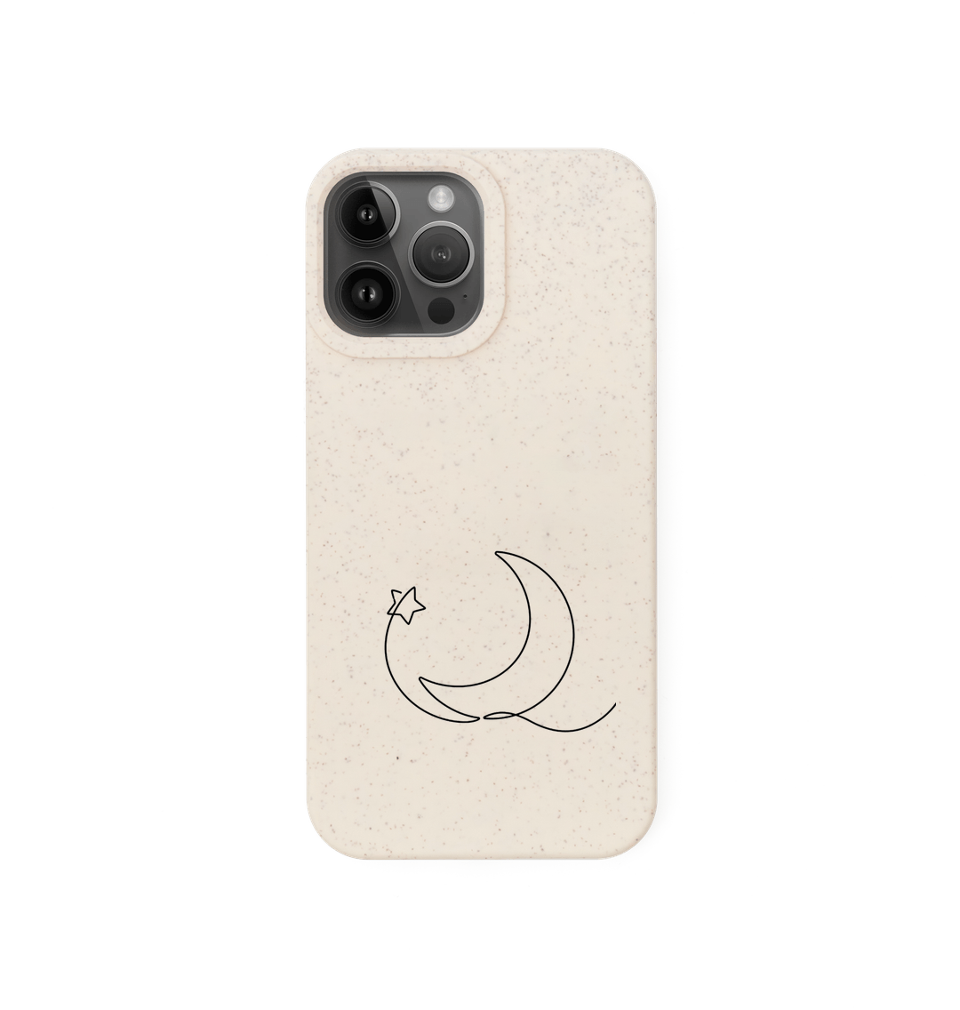 Biodegradable phone case with Lunar Blessings design, offering sustainable protection with celestial elegance for your phone.