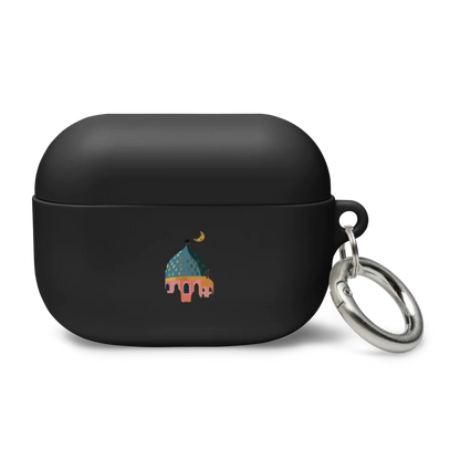 Black Masjid design AirPods® case, providing protective and elegant coverage for AirPods Pro, perfect for the Ramadan season.