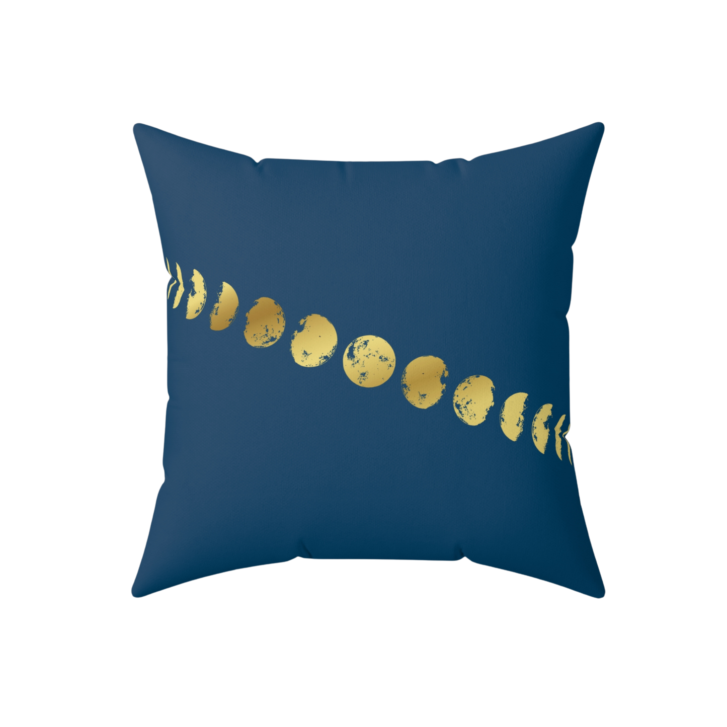 18x18 inch Moon Phases Decorative Pillow – versatile medium size for home decor