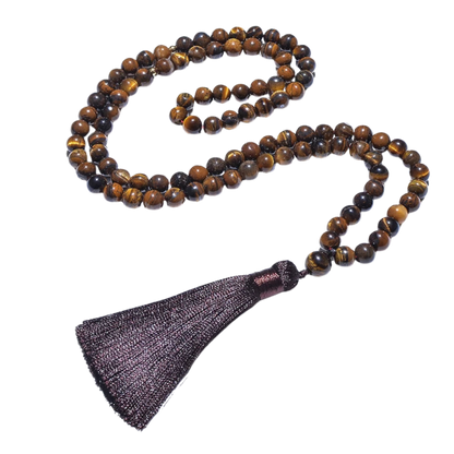 Alternative no-background image of 99-bead Tiger Eye tasbih

