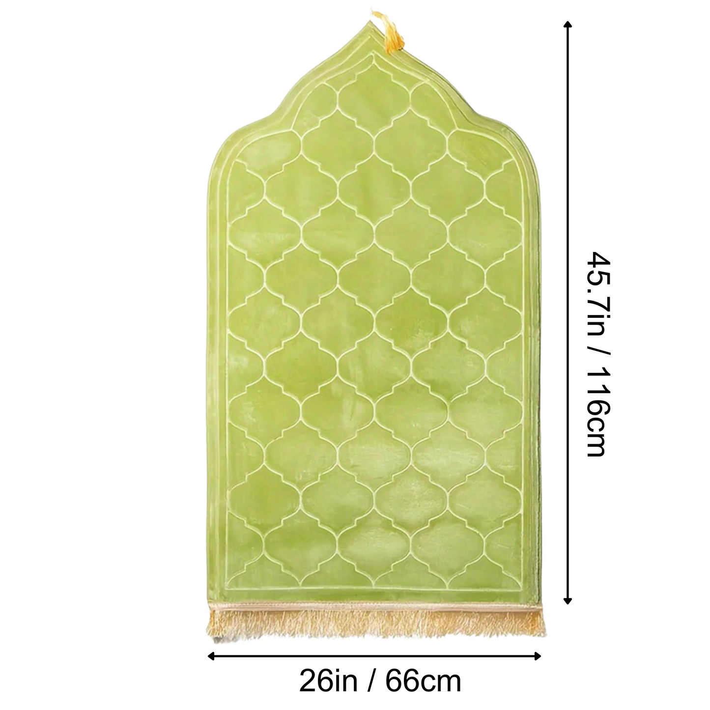 Size dimensions of the travel prayer rug