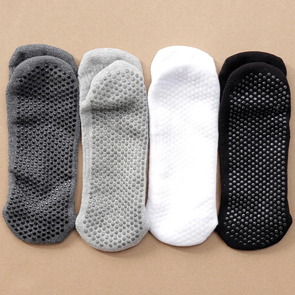 Bottom view of Unisex Tawaf Socks showing anti-slip soles in all colors