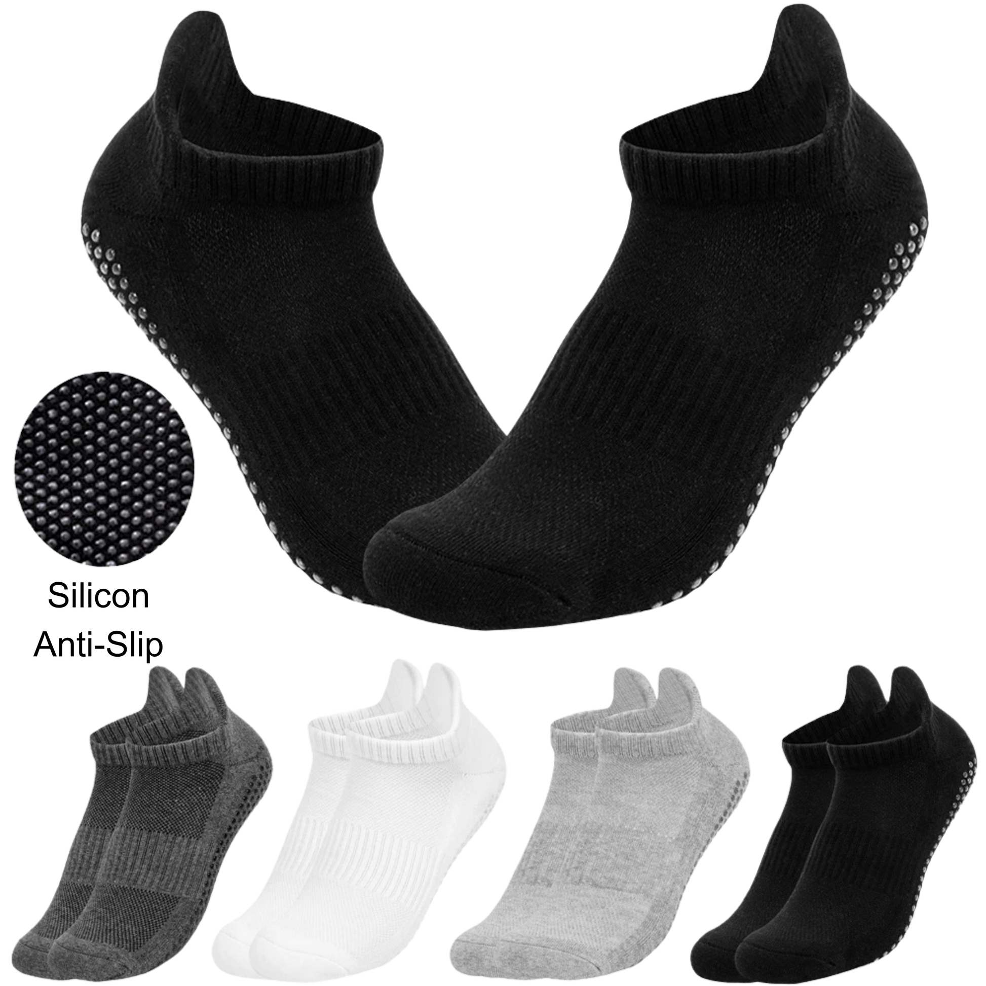 Close-up of anti-slip grips on the sole of Unisex Tawaf Socks