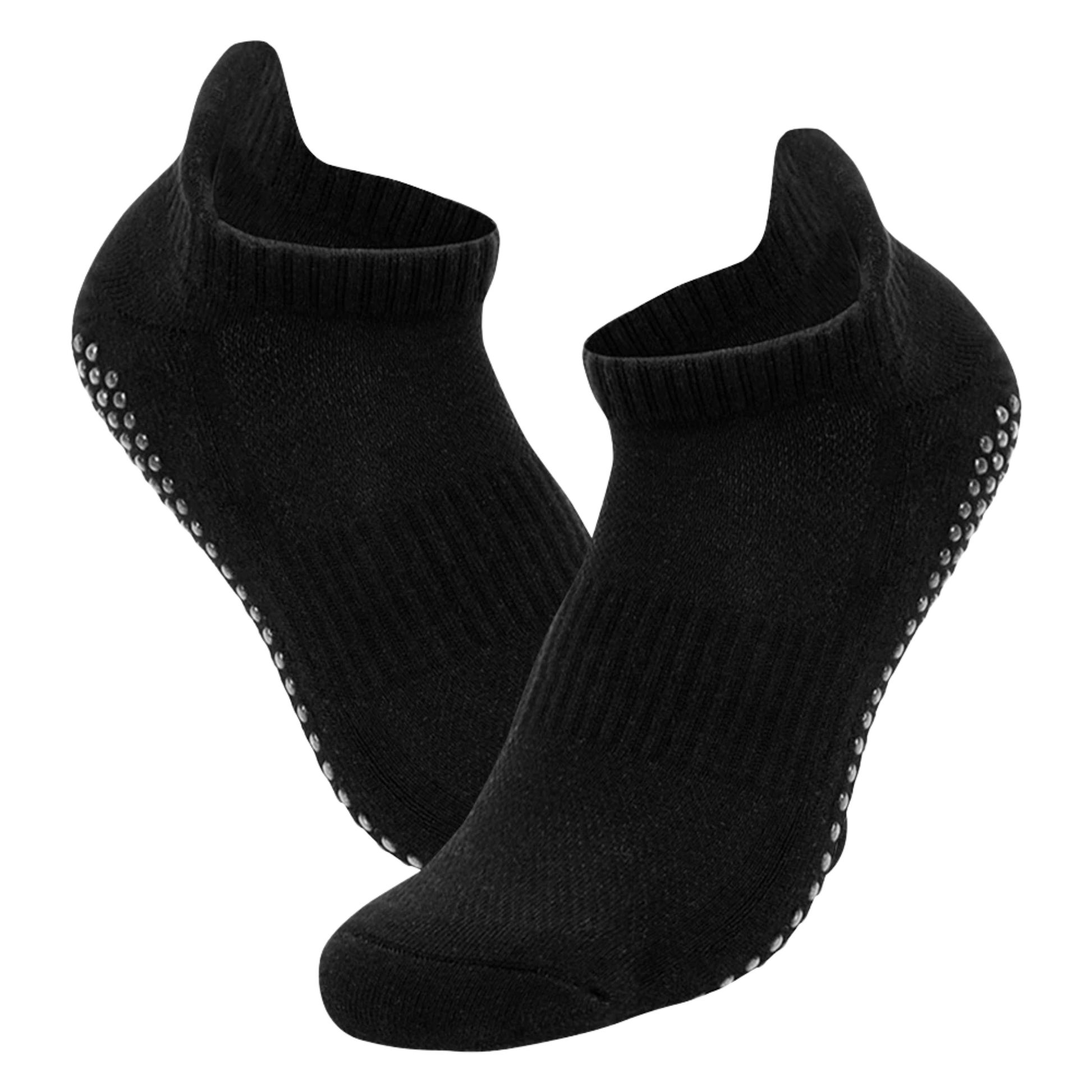 Black Unisex Tawaf Socks showing profile and fabric detail