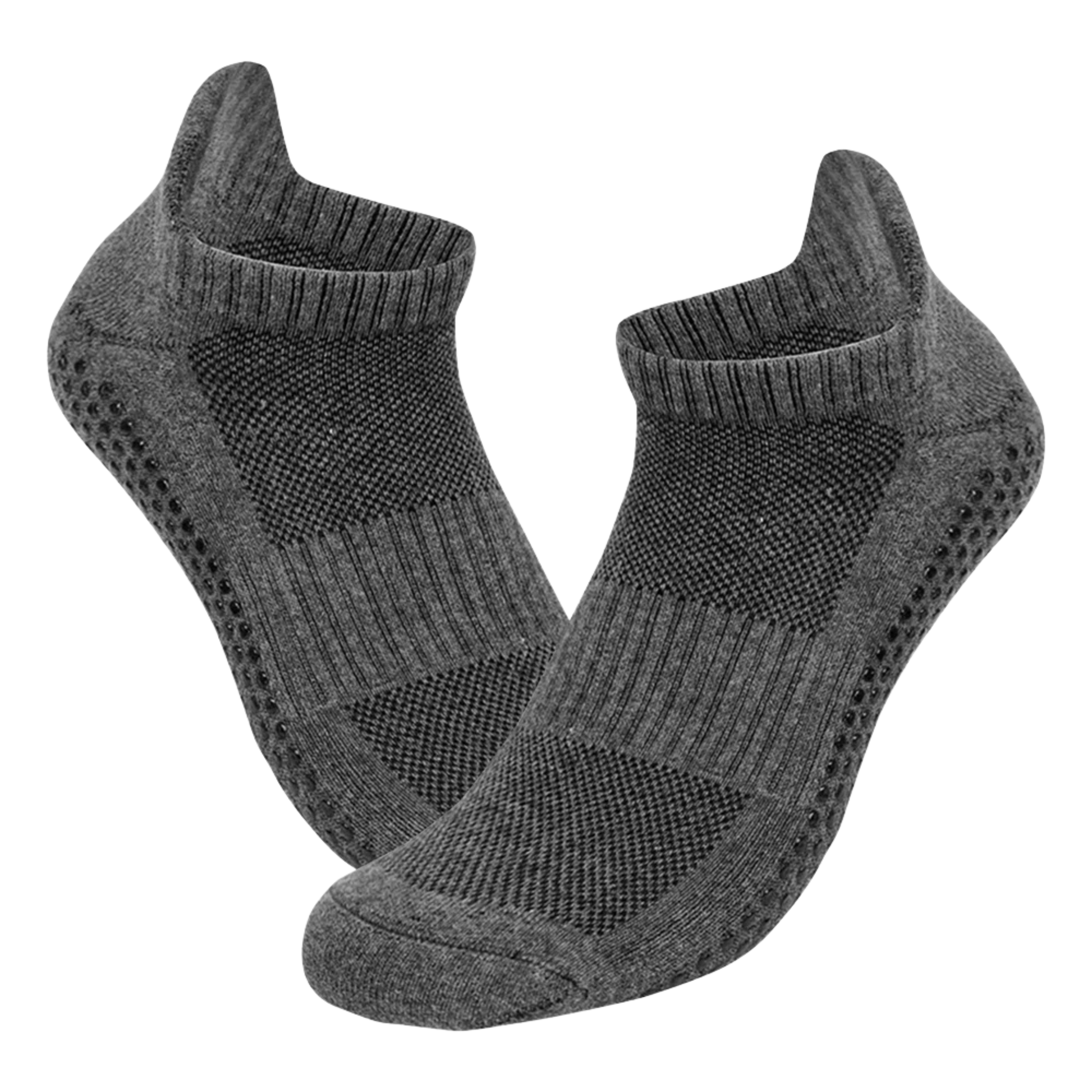 Dark grey Unisex Tawaf Socks highlighting texture