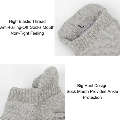 Detail of high elastic thread, big heel, and ankle protection on Tawaf Socks