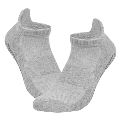 Light grey Unisex Tawaf Socks showing fabric weave